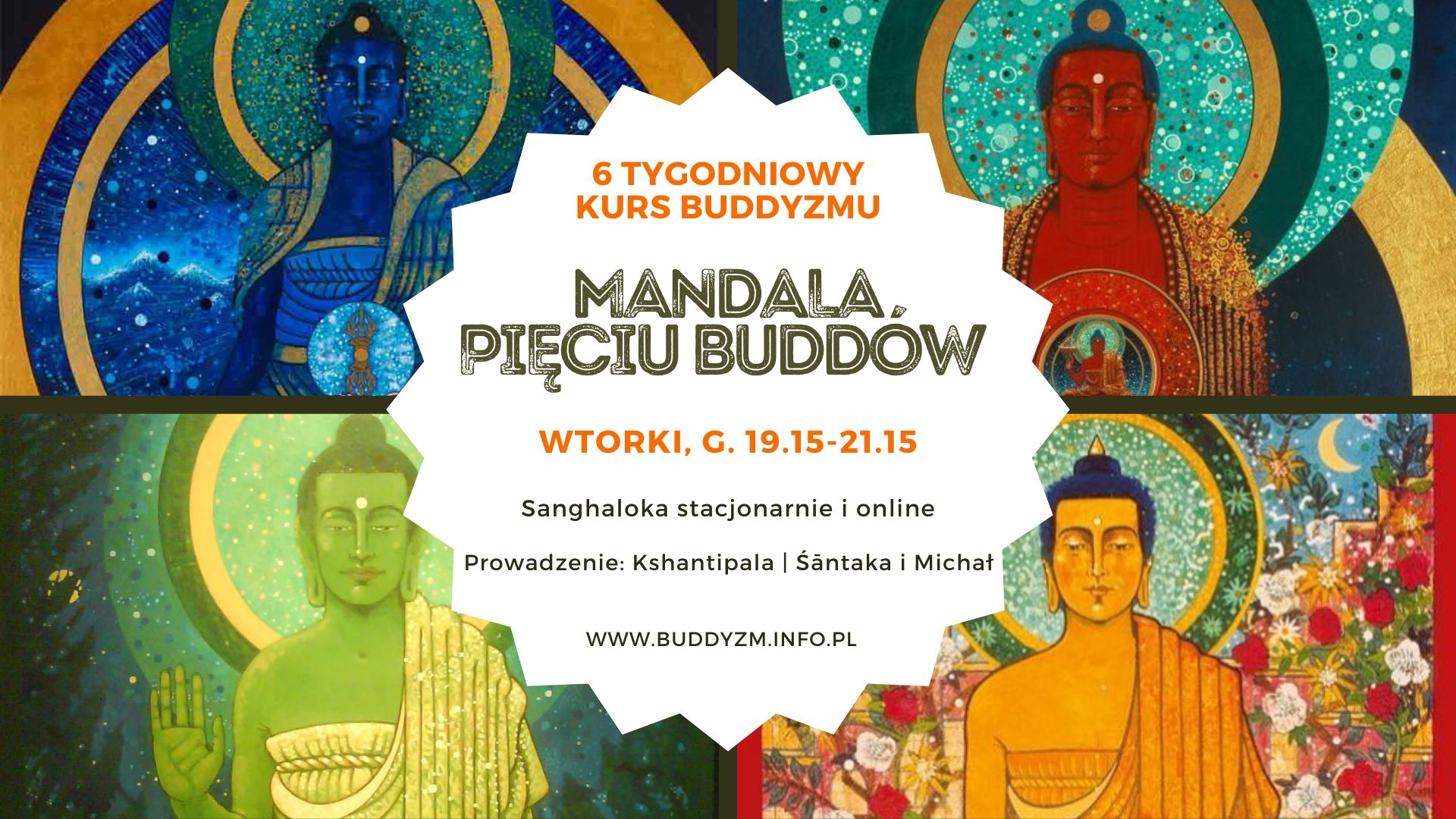 mandala 5 buddów